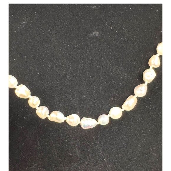 Vintage Estate Find Baroque Freshwater Pearl Necklace Authentic Real Long 58" - Picture 1 of 7